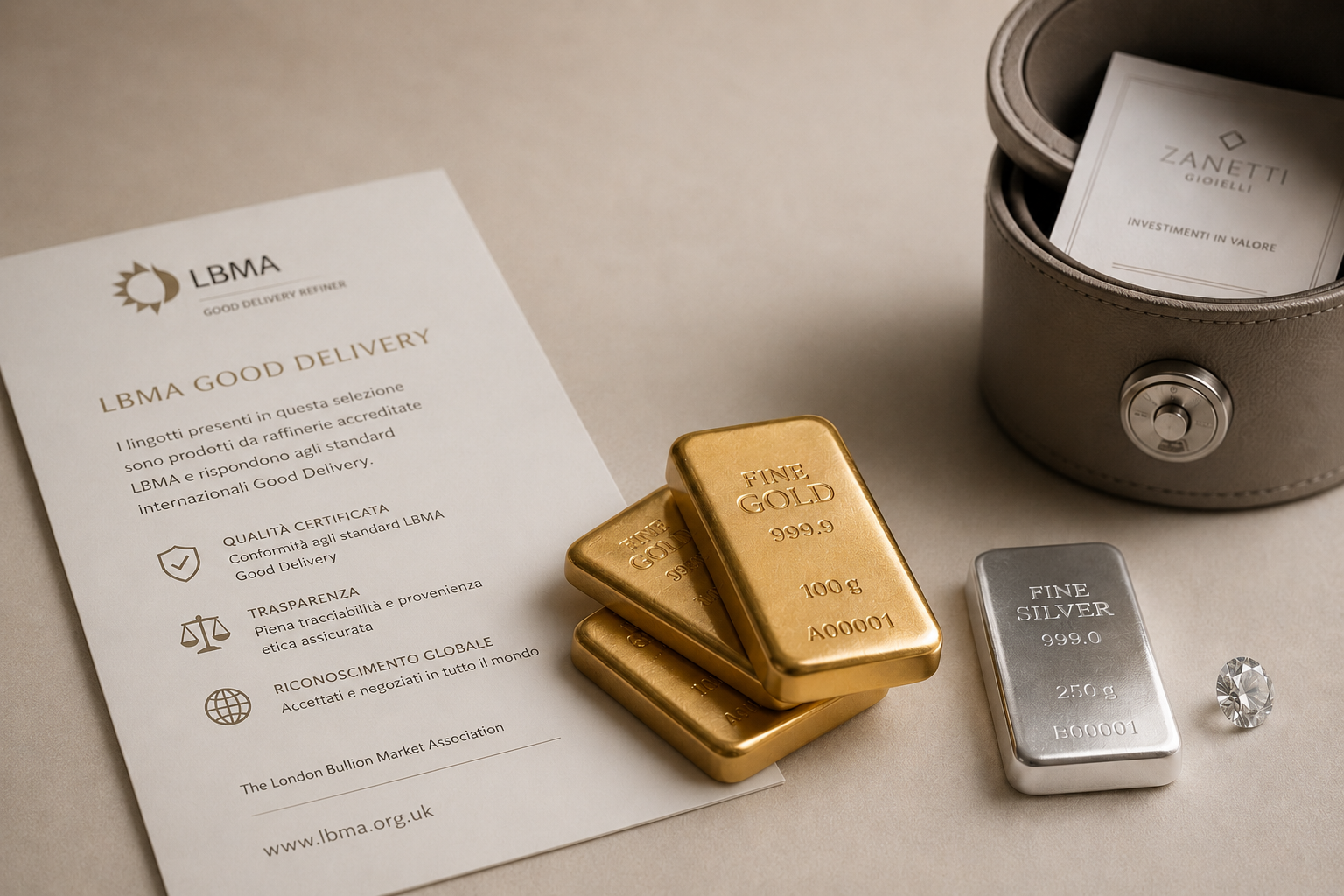 Investimenti in Oro e Metalli Preziosi